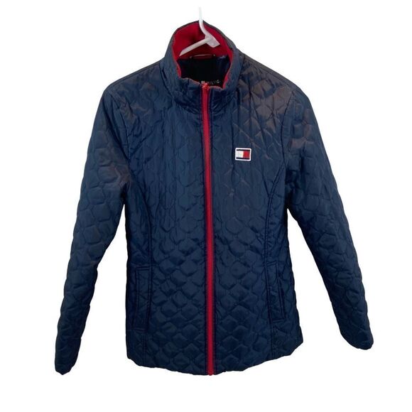 Tommy Hilfiger Ladies All Weather 3 in 1 Jacket Navy and Red Size Small - Picture 11 of 13